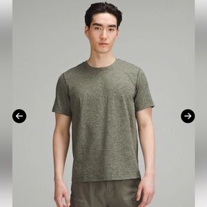 NWT Lululemon Soft Jersey Short-Sleeve Shirt Heathered Army Green